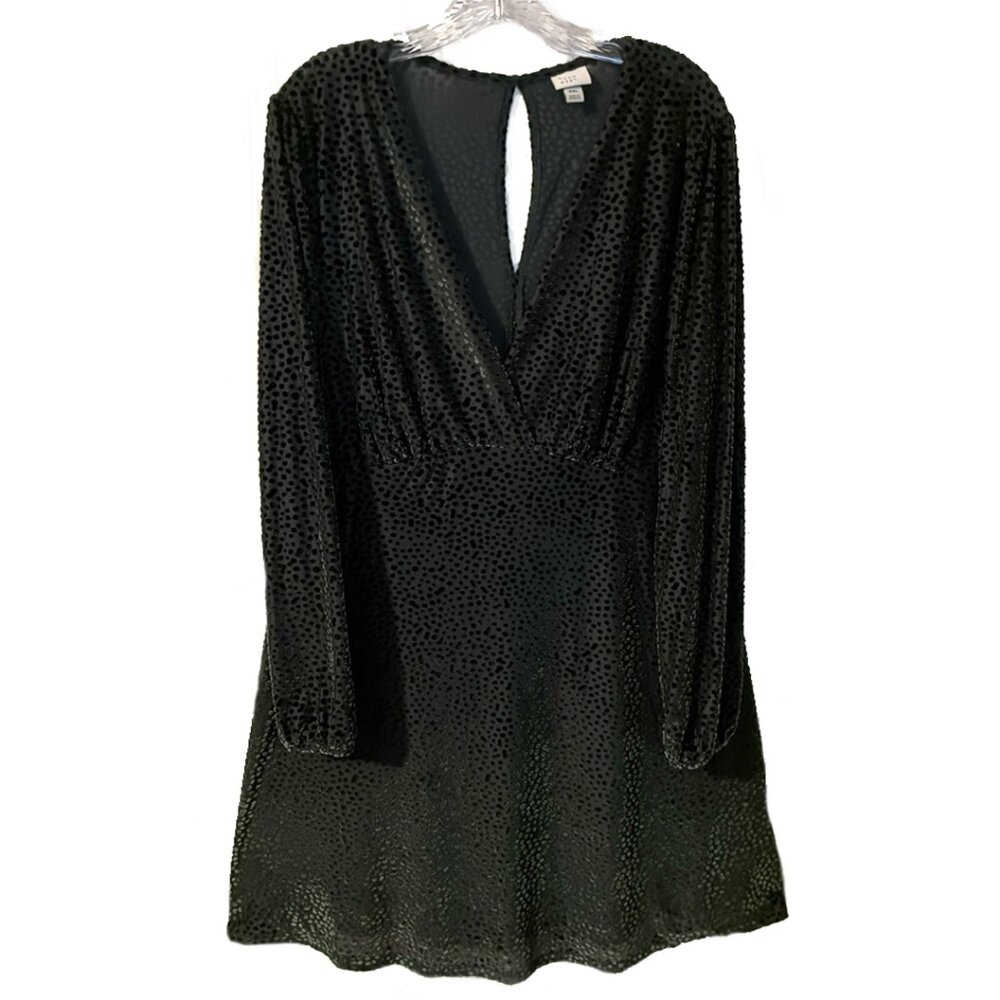 LBD, Black, polka dot, short dress, XXL